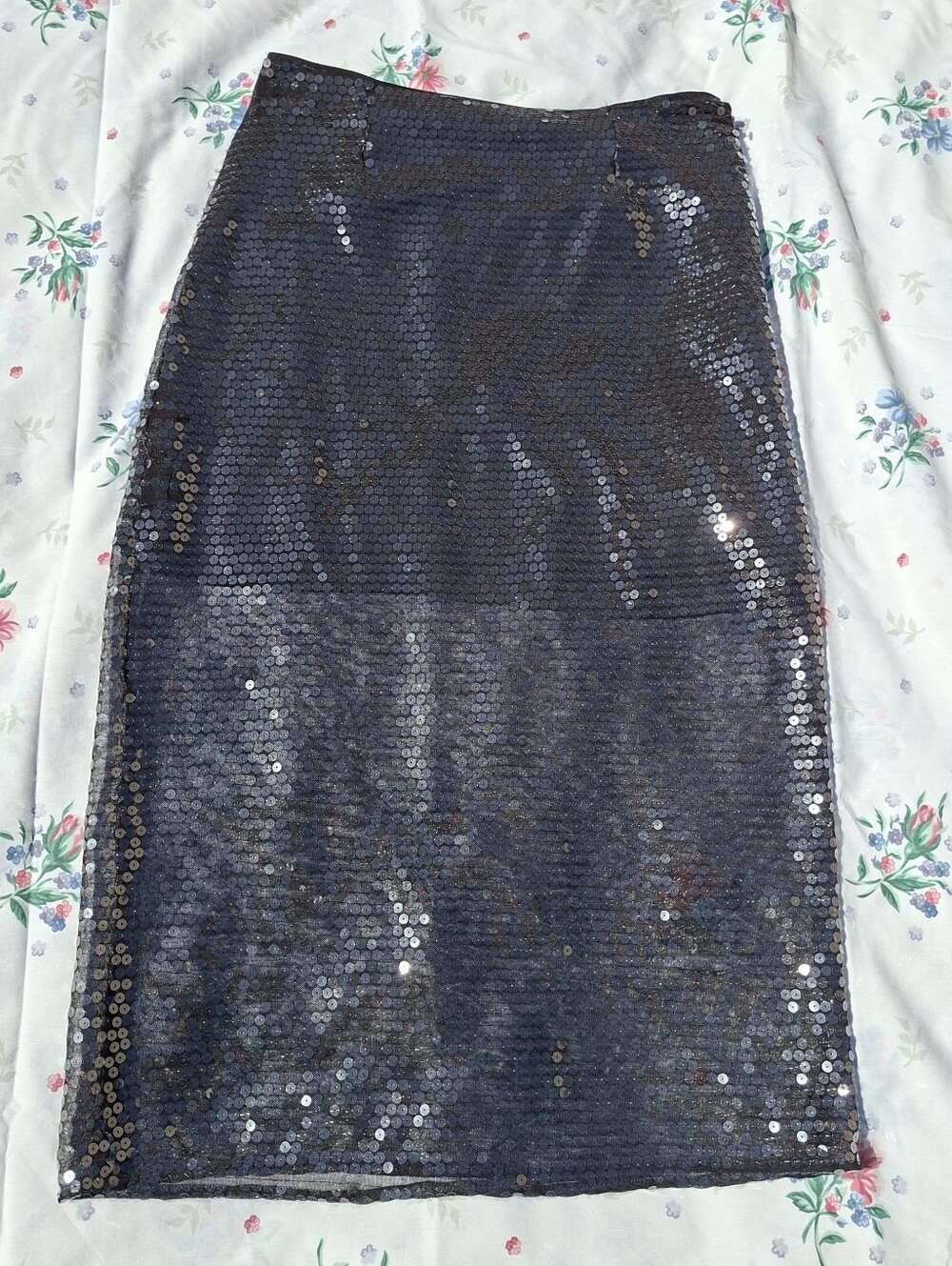 I.STATE Black Sequin Pencil Skirt